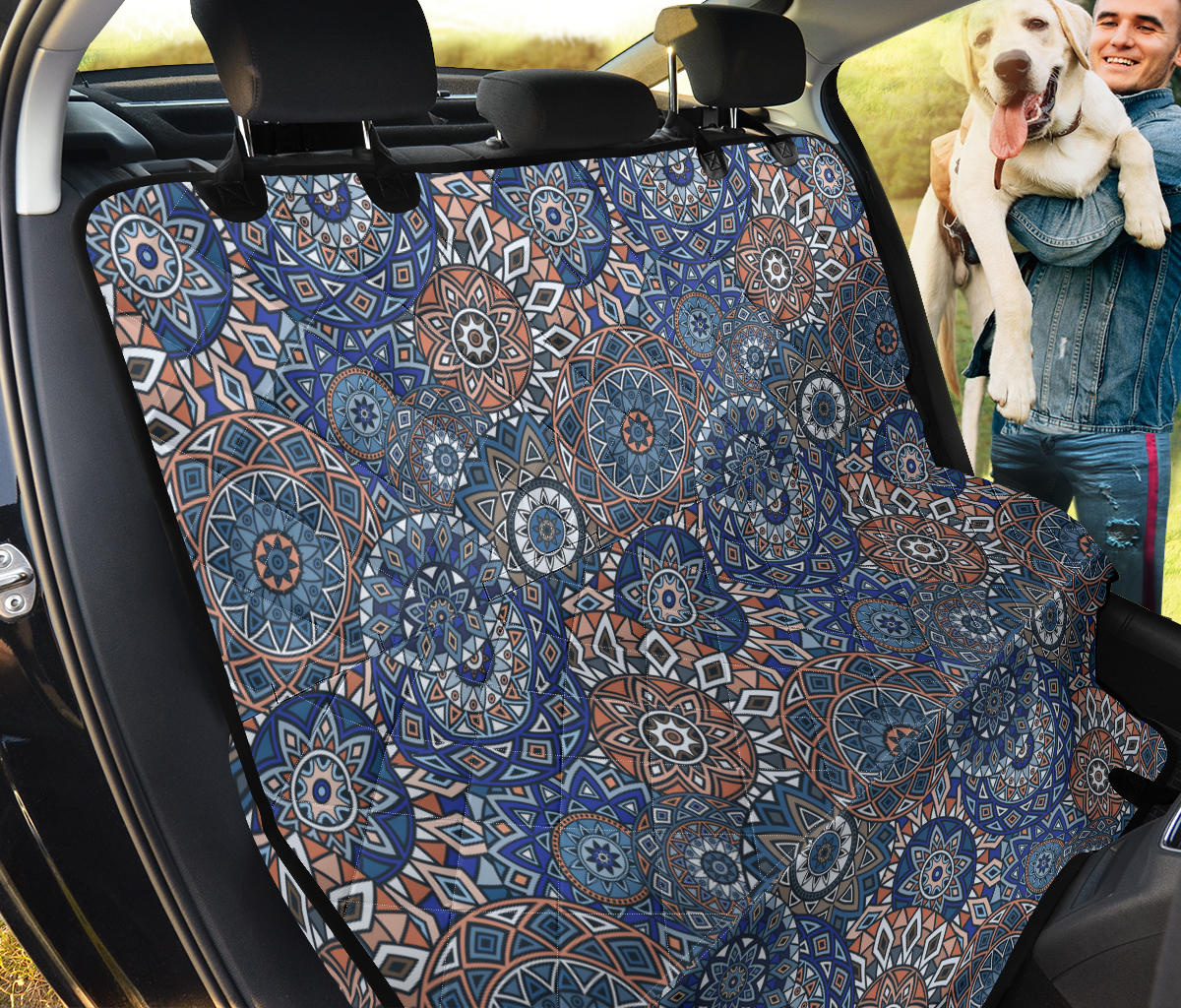 Mandalas Car Back Seat Pet Cover