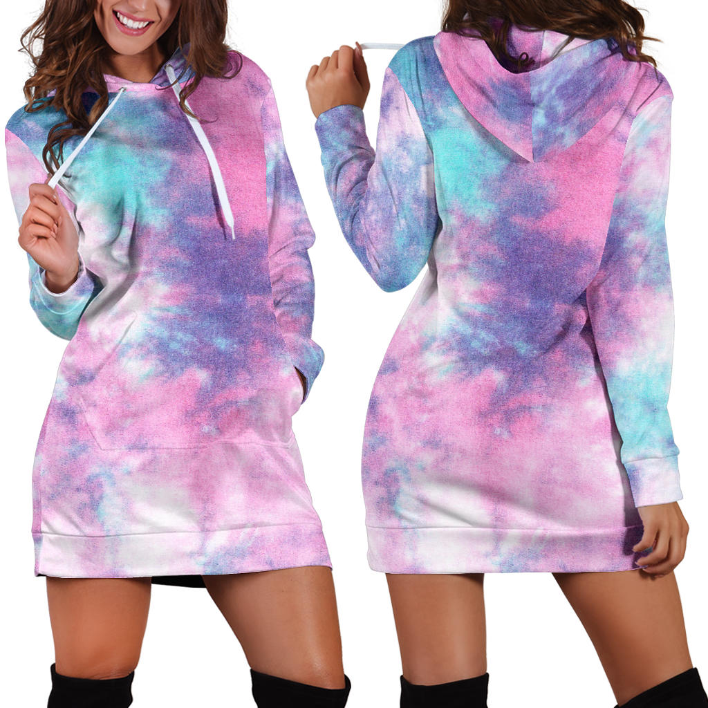 Cotton Candy Hoodie Dress 2