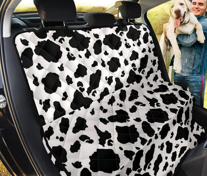 Cow Print Car Back Seat Pet Cover