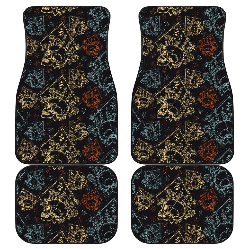 Skull Pattern Car Floor Mats