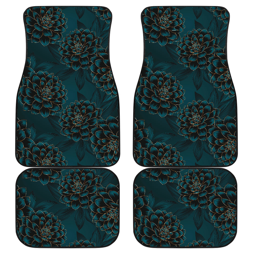 Dark Blossom Pattern Car Floor Mats