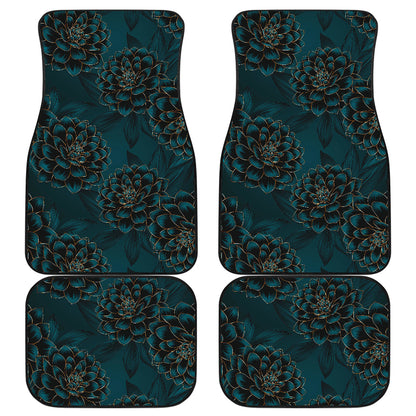 Dark Blossom Pattern Car Floor Mats