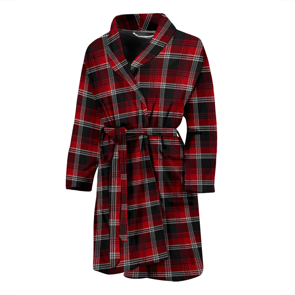 Mens Red Plaid Bath Robe