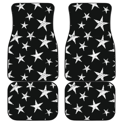 Black Stars Pattern Car Floor Mats