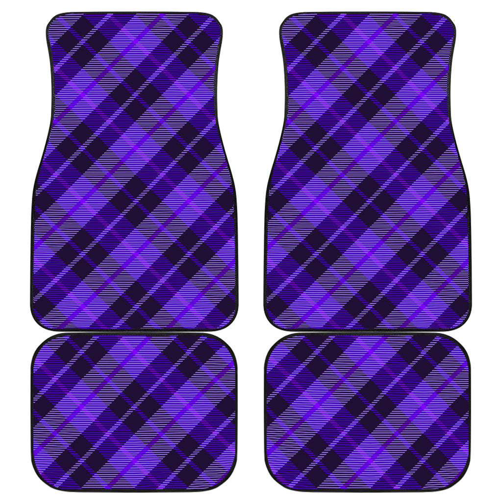 Purple Plaid Car Floor Mats