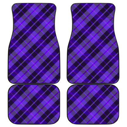 Purple Plaid Car Floor Mats