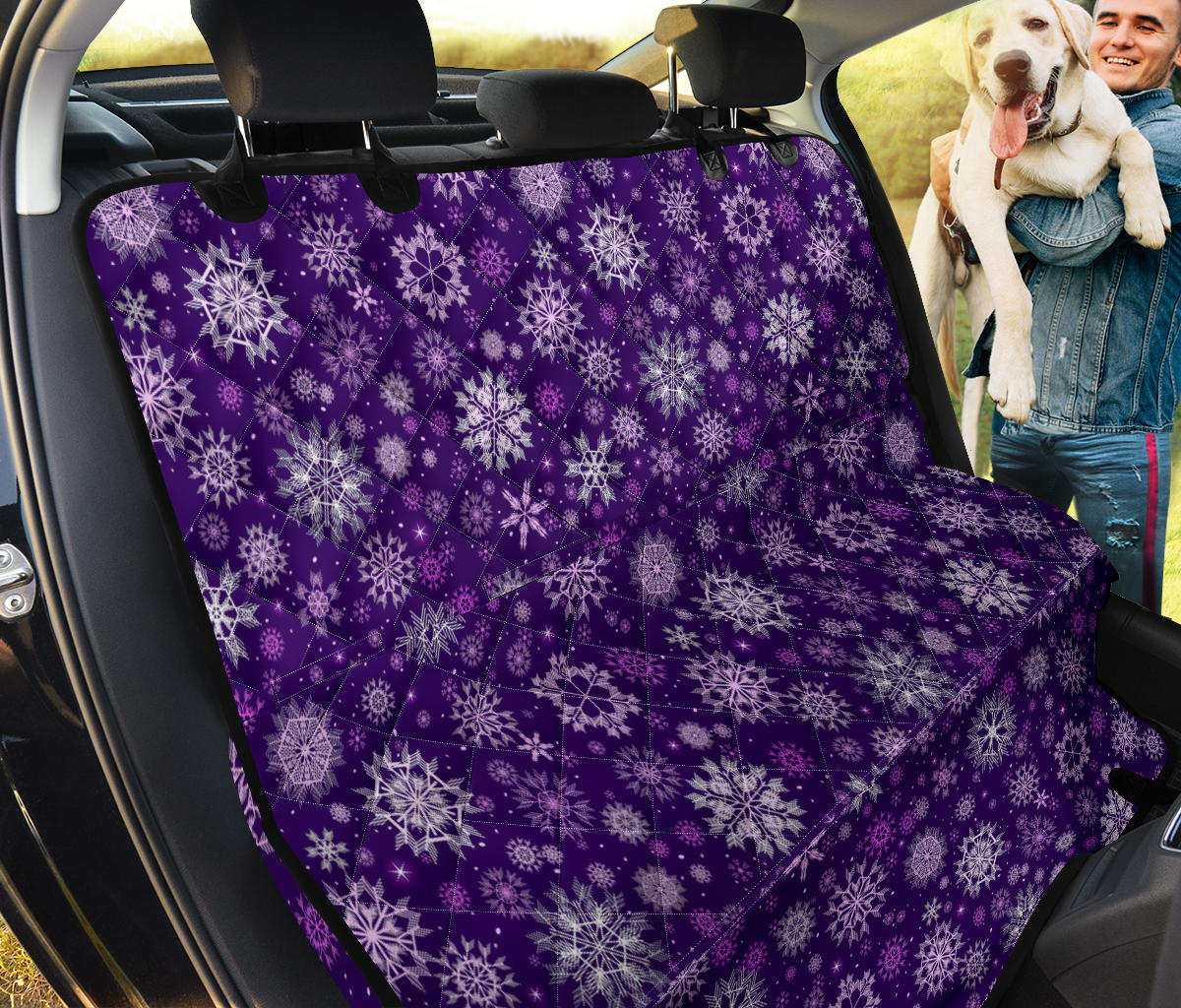 Purple Mandalas Car Back Seat Pet Cover