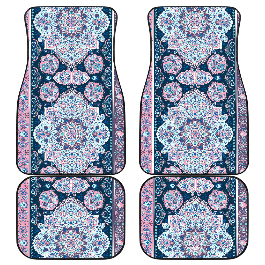 Pink Persian Print Car Floor Mats