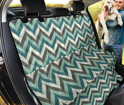 Curvy Zig Zag Car Back Seat Pet Cover
