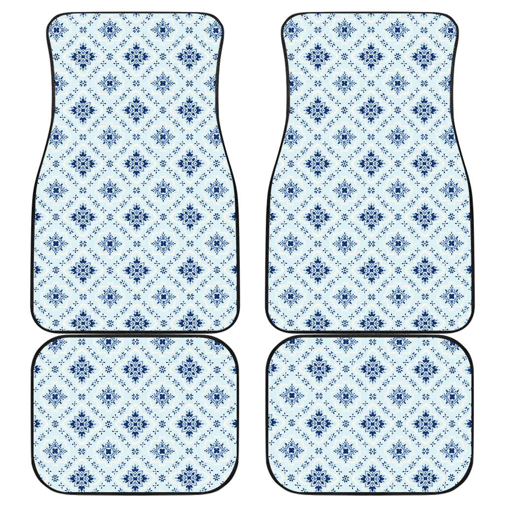 Blue Wallpaper Print Car Floor Mats