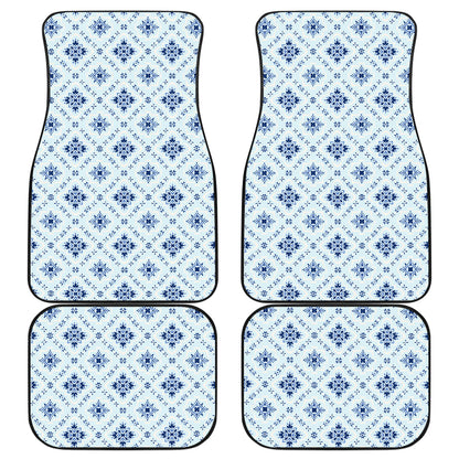 Blue Wallpaper Print Car Floor Mats