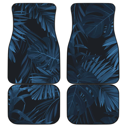 Dark Leaves Car Floor Mats