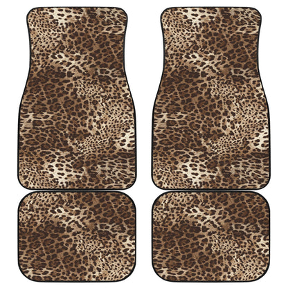 Leopard Print Car Floor Mats