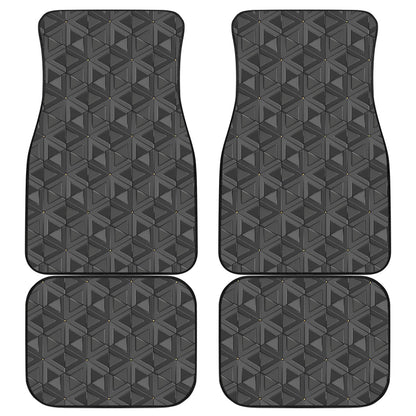 Dark Grey Abstract Pattern Car Floor Mats