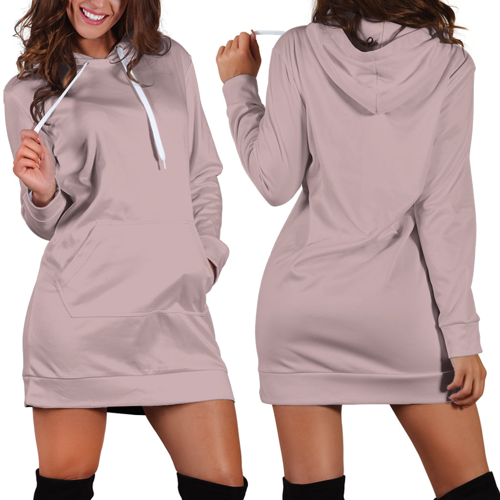 Light Dusty Rose - Hoodie Dress