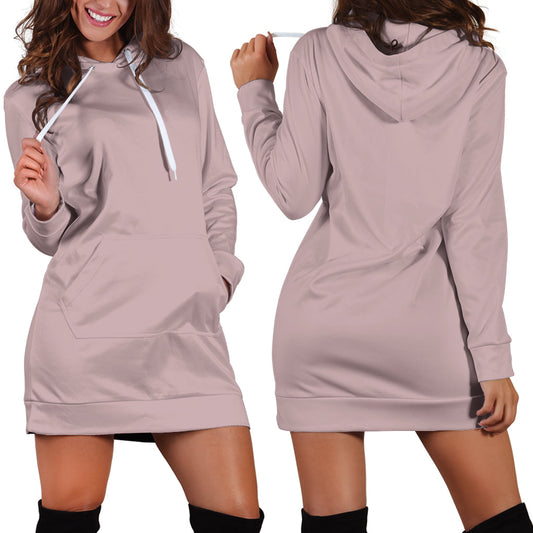 Light Dusty Rose - Hoodie Dress