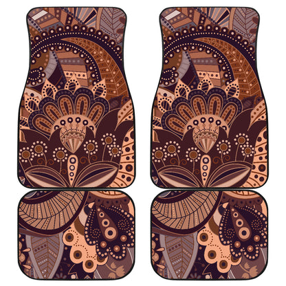 Brown Decor Car Floor Mats