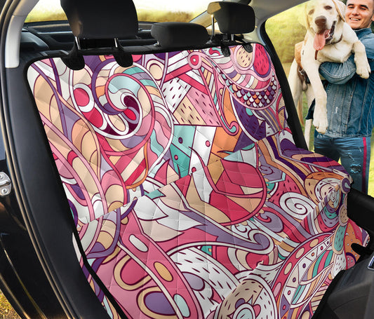 Colorful Decor Car Back Seat Pet Cover