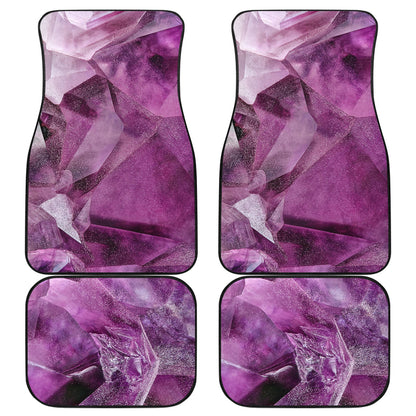 Purple Crystal Abstract Car Floor Mats