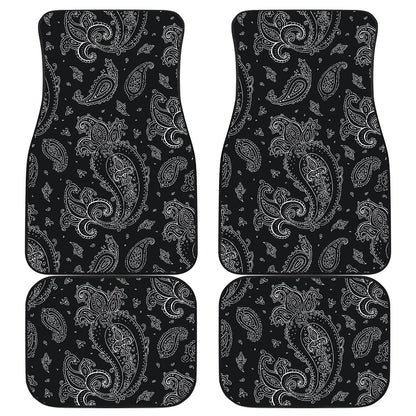 Black Elegant Decor Car Floor Mats