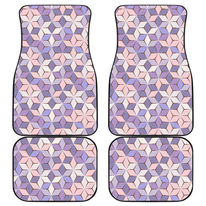 Blue Purple Abstract Car Floor Mats