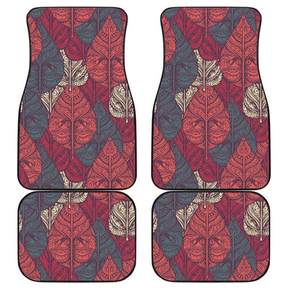 Tribal Leaves Car Floor Mats