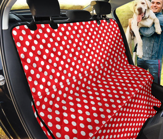 Red Polka Dot Car Seat Pet Covers