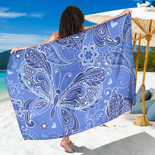 Purple Butterflies Decor Sarong