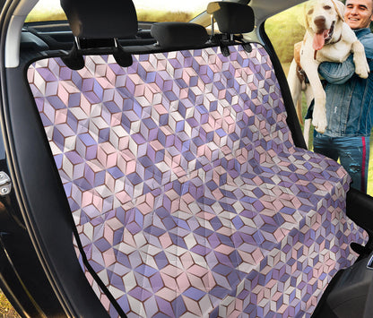 Blue Purple Abstract Car Back Seat Pet Cover