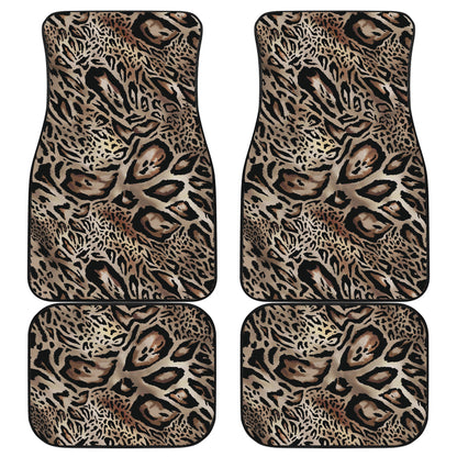 Leopard Print Car Floor Mats