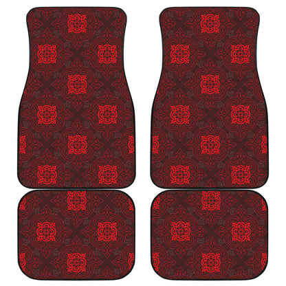 Red Oriental Car Floor Mats