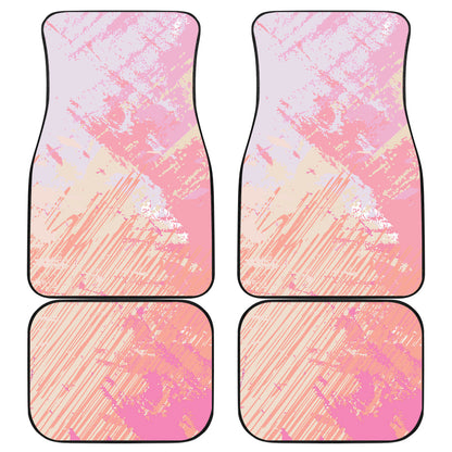 Pink Pastel Abstract Car Floor Mats