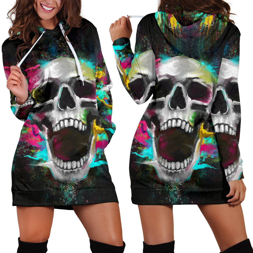 Tribal Scream - Hoodie Dress