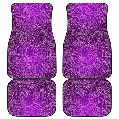 Purple Elegant Decor Car Floor Mats