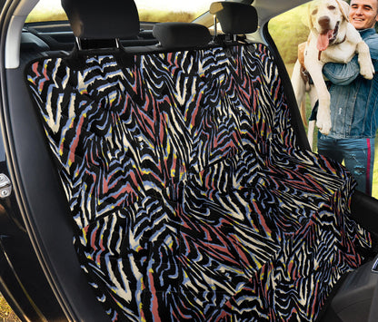 Colorful Animal Print Car Back Seat Pet Cover