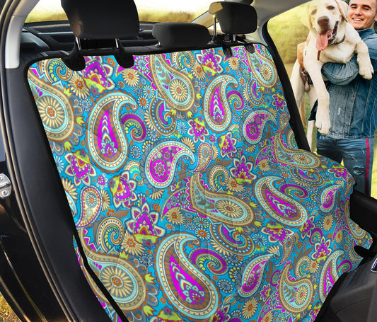 Colorful Mandalas Decor Car Back Seat Pet Cover