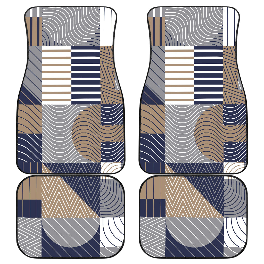 Abstract Block Shapes Car Floor Mats