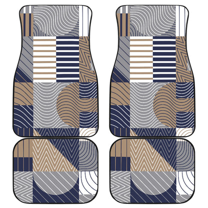 Abstract Block Shapes Car Floor Mats