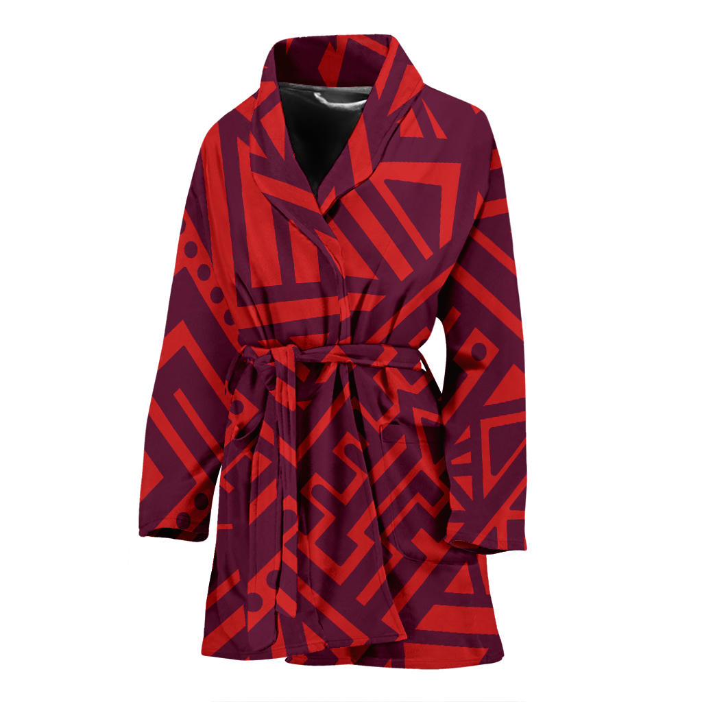 Womens Tribal Polynesian Bath Robe