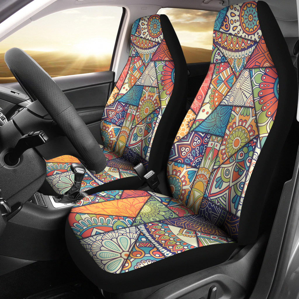 Colorful Mandalas Decor Car Seat Covers
