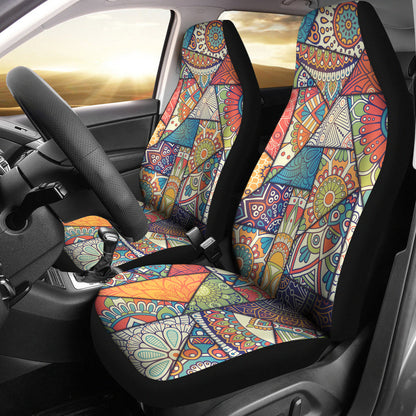 Colorful Mandalas Decor Car Seat Covers