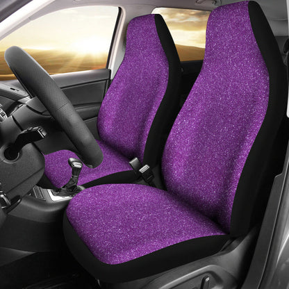Purple Confetti Print Printed Car Seat Covers