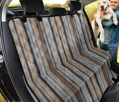 Vintage Stripes Car Back Seat Pet Cover