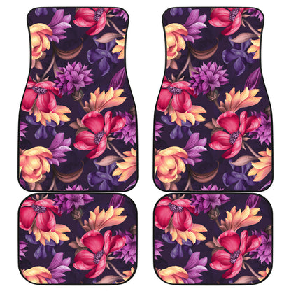 Colorful Flowers Car Floor Mats