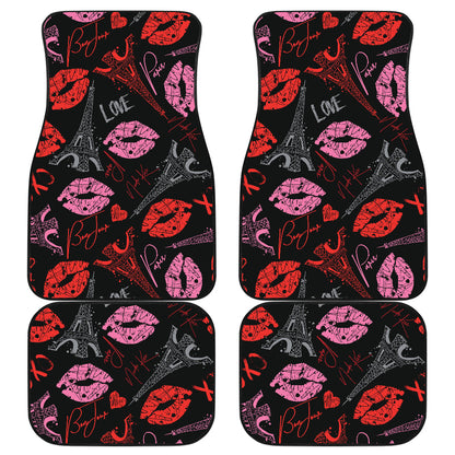 Pink Red Lips Car Floor Mats