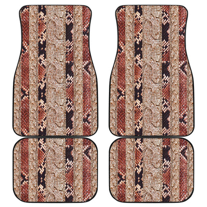 Knit-Print Stripes Car Floor Mats