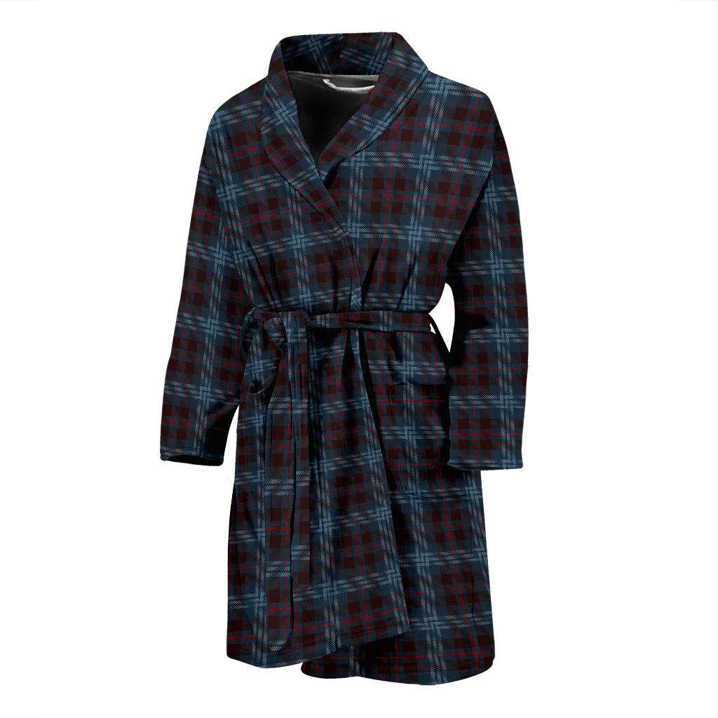 Mens Blue Plaid Bath Robe