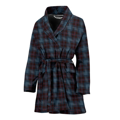 Womens Blue Plaid Bath Robe