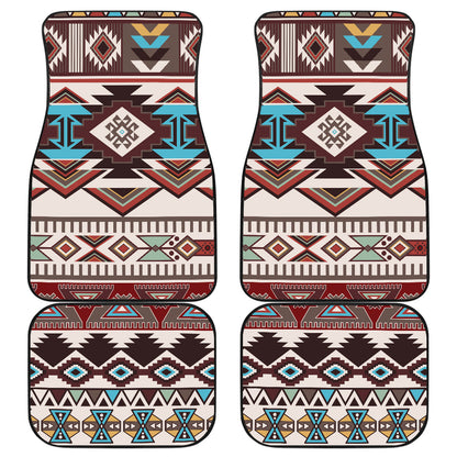 Brown Boho Aztec Car Floor mats