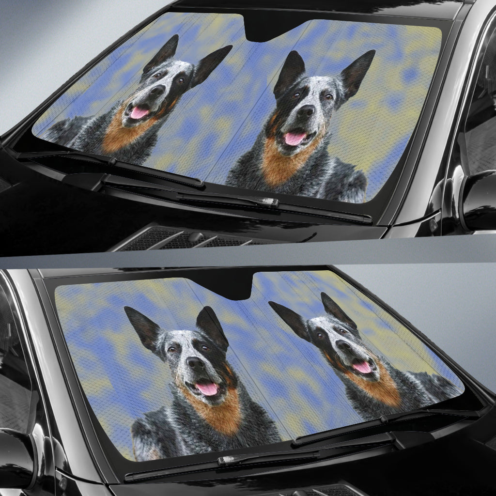Australian cattle dog Auto Sun Shade